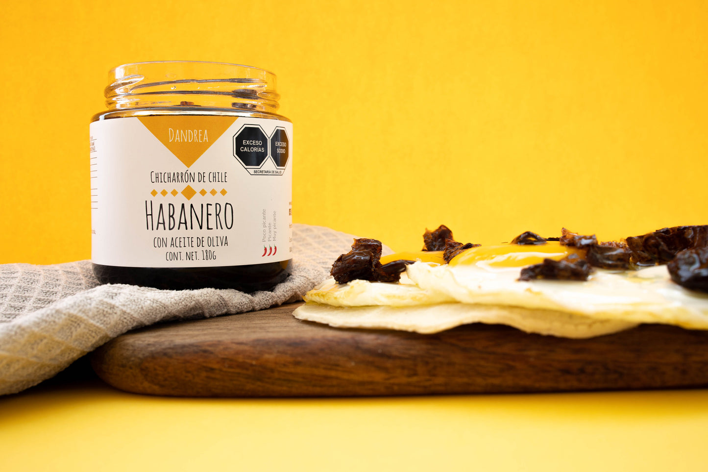 Chicharrón de Chile Habanero con Aceite de Oliva