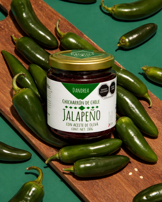 Chicharrón de Chile Jalapeño con Aceite de Oliva