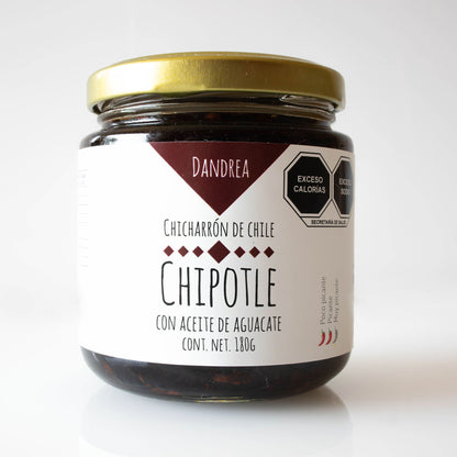 Chicharrón de Chile Chipotle con Aceite de Aguacate
