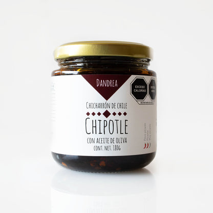 Chicharrón de Chile Chipotle con Aceite de Oliva