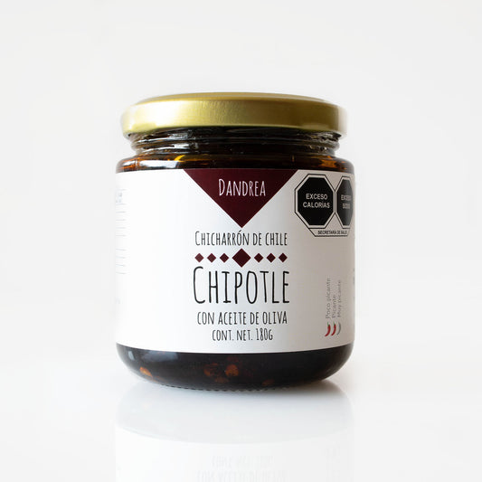 Chicharrón de Chile Chipotle con Aceite de Oliva