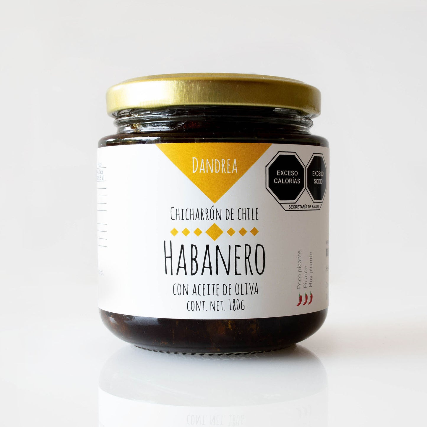 Chicharrón de Chile Habanero con Aceite de Oliva