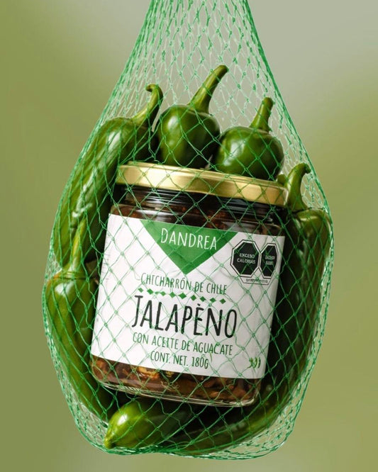 Chicharrón de Chile Jalapeño con Aceite de Aguacate