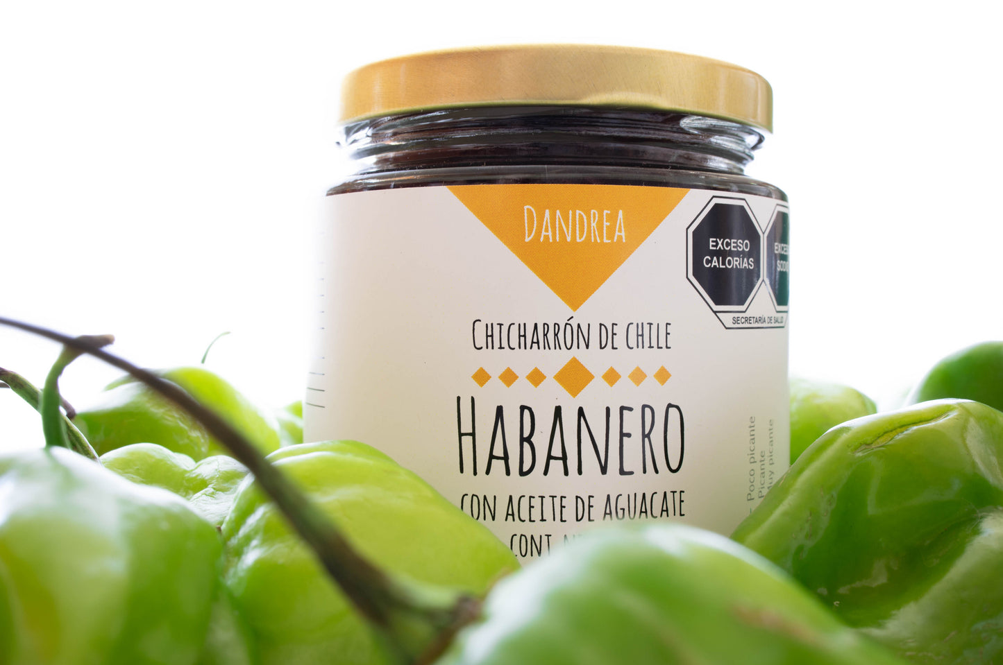 Chicharrón de Chile Habanero con Aceite de Aguacate