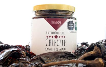 Chicharrón de Chile Chipotle con Aceite de Aguacate