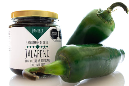 Chicharrón de Chile Jalapeño con Aceite de Aguacate